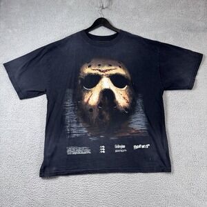 Civil Regime Friday the 13th‎ Shirt Black XL Jason Voorhees Halloween Distressed